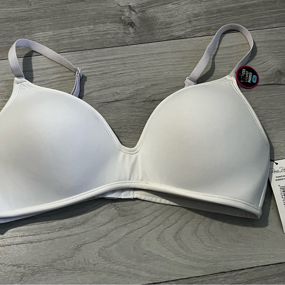 Rene Rofe White Seamless Comfort Bra